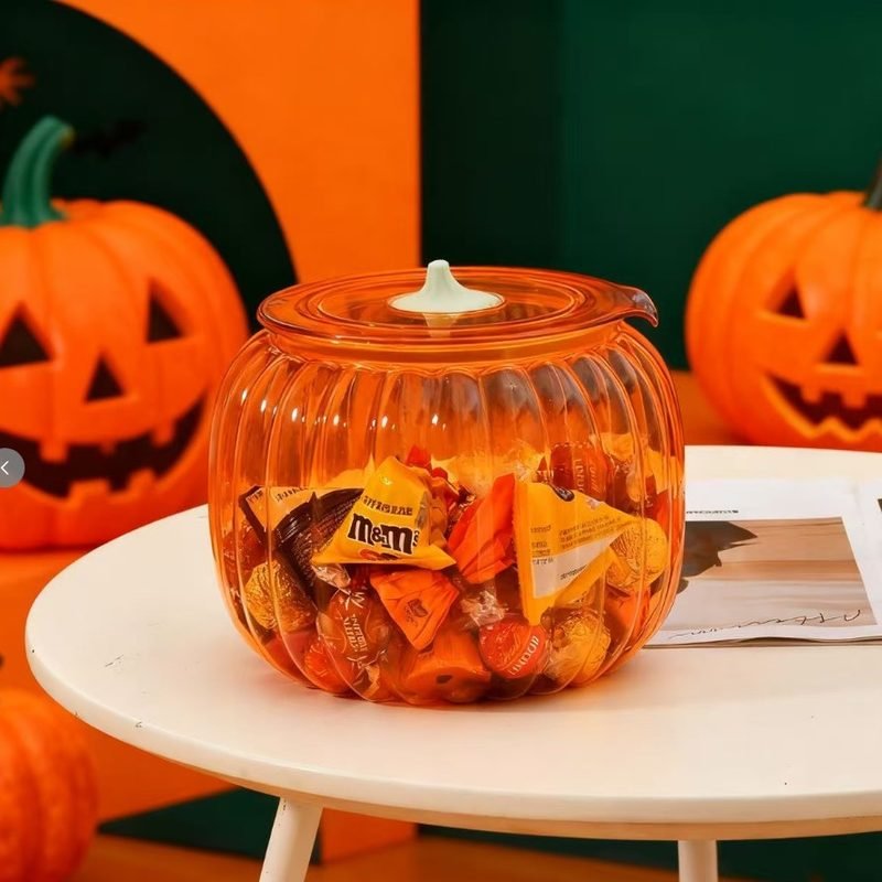 Frasco de Almacenamiento de Calabaza para Dulces Halloween